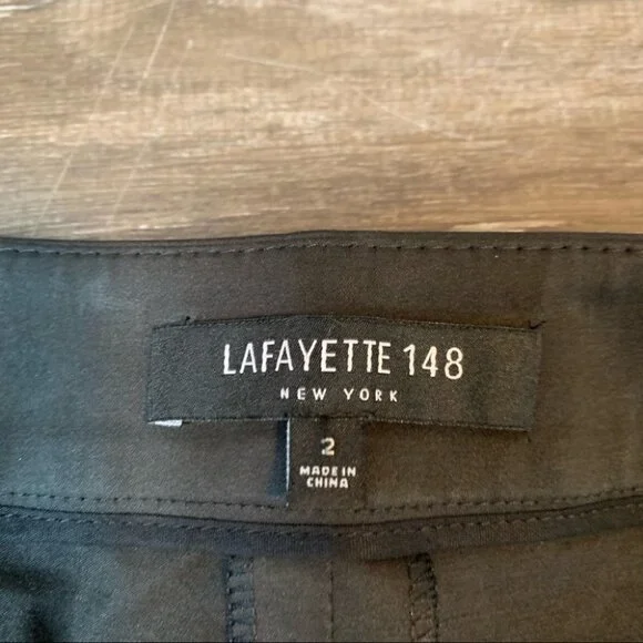 Lafayette 148 Charcoal Gray Dress Pants Size 2 - Picture 3 of 13